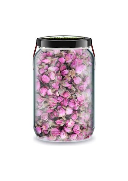Tomurcuk Pembe Gül Kurusu Isparta Gülü Bi Kavanoz 660 Cc. Cam Kavanozda Tomurcuk Gül Dried Rose Bud