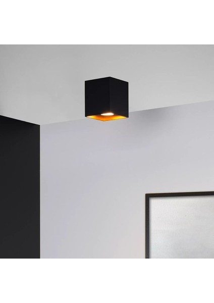 7 Watt Kırmızı Işık GU10 Duylu Dekoratif Alüminyum Kasa Şık Tavan Armatürü, Amber Işık LED Spot Lamba indirimleri