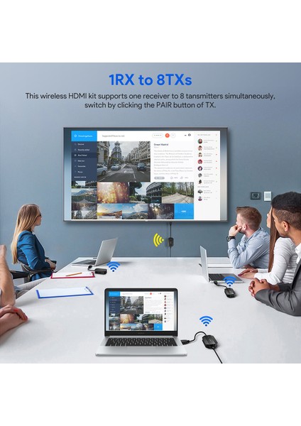 Edup HDMI Kablosuz Bağlantı Kiti Eş Zamanlı Görüntü Aktarımı Transmitter EH-WD9905