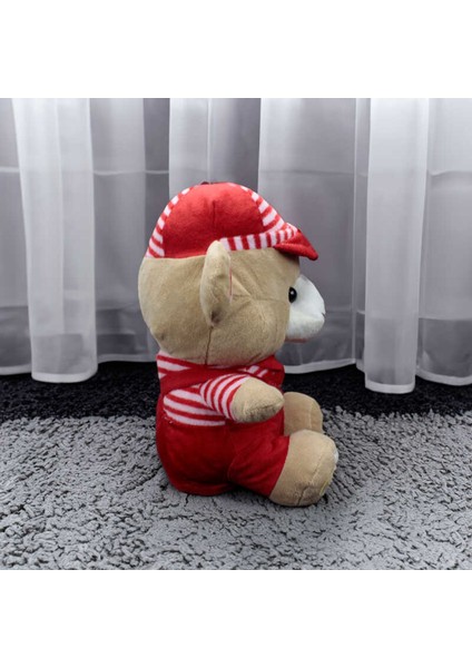 Hugs Baby Kırmızı Elbiseli Peluş Ayıcık 38CM