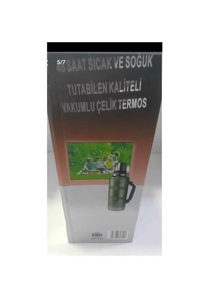 Yeşil 2.2 Litre Vakumlu Avcı Kamp Termosu