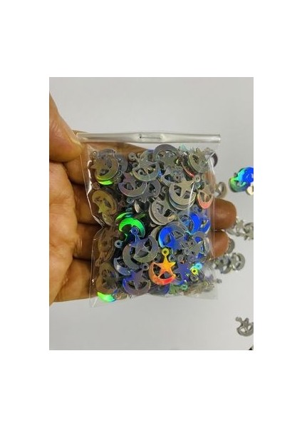 Oya, Abiye, Halhal, Bileklik, Kolye. Pleksi (Kalın) Plastik El Işleme Pul. 20GR. Tahmini 170 Adet. modelleri