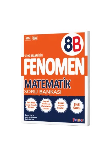 Fenomen 8. Sınıf Matematik Türkçe Fen Bilimleri Paragraf A-B 2024-2025 fiyatları