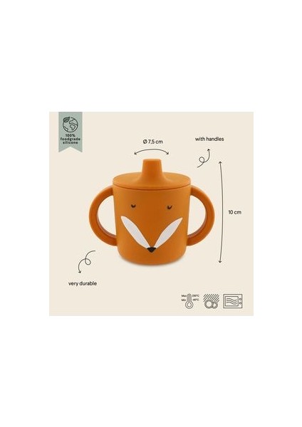 Sılıcone Sıppy Cup Mr Fox Silikon Bebek Suluğu
