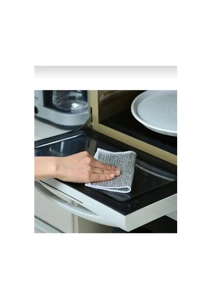 ( 6 Adet ) Çift Katlı Çok Amaçlı Tel Bez Mikrofiber Inox Bez Telli Bulaşık Bezi