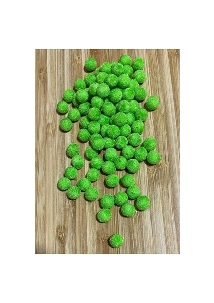 Kadife Boncuk 25GR. 8mm. Pkt Içi 90-95 Adet. Yeşil.