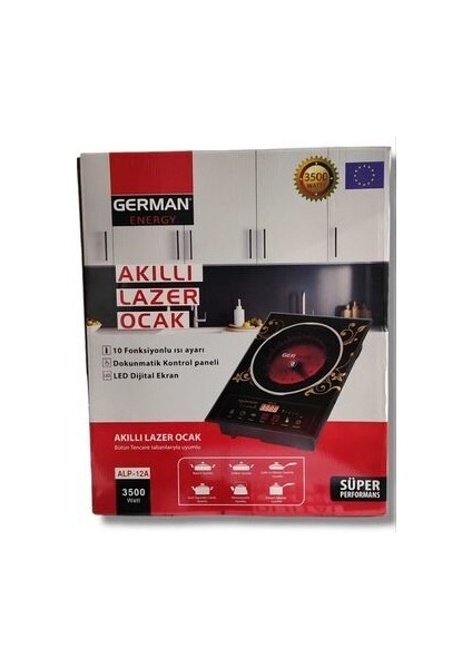 Alp-13 Ailipu Akıllı Lazer Ocak 3500 Watt Alipu (Tüm Tencelere Uyumludur)