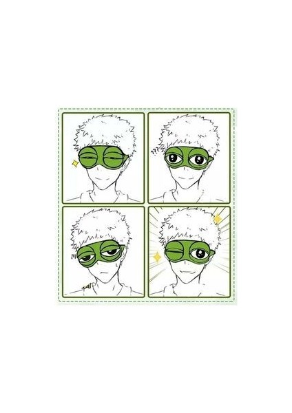 3D Sevimli Kurbağa Uyku Göz Bandı modelleri