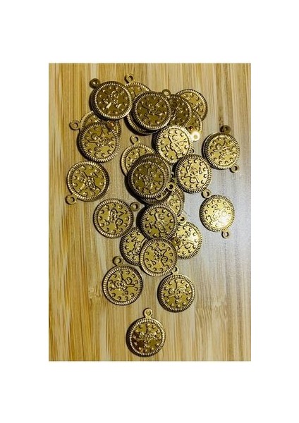 Tuğra Ince Pul 16MM. 15GR. Tahmini 125 Adet. Gold.