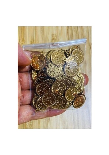 Tuğra Ince Pul 16MM. 15GR. Tahmini 125 Adet. Gold. modelleri
