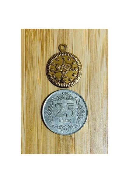 Tuğra Ince Pul 16MM. 15GR. Tahmini 125 Adet. Gold. fırsatları