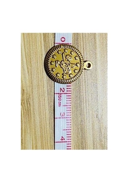 Tuğra Ince Pul 16MM. 15GR. Tahmini 125 Adet. Gold. indirimleri