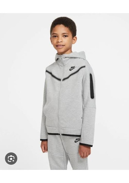 Sportswear Tech Fleece Çocuk-Genç Gri Eşofman Takımı fiyatları