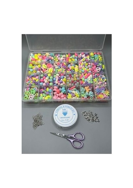 24 Model Kutulu Hobi Boncuk Takı Yapım Seti Takı Malzemeleri fiyatları