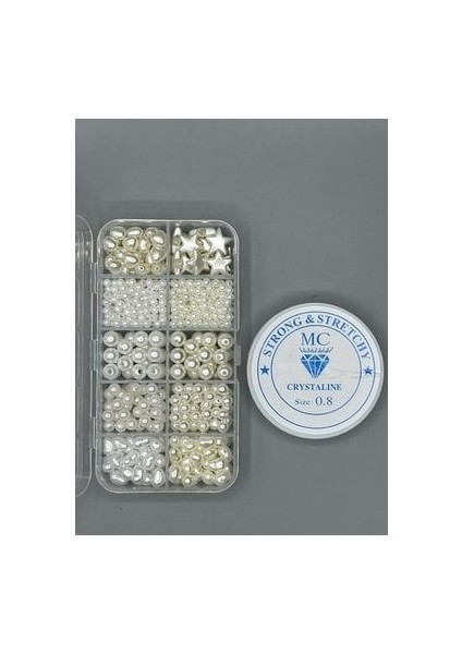 400 Parça Kaliteli Inci Boncuk Takı Yapım Seti