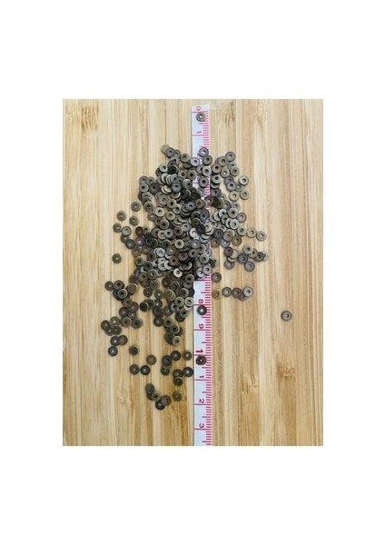 Eskitme Yeşil Oksit Kaplama Paslanmaz Tel Kırma Pul. 4mm. 50GR. fiyatları