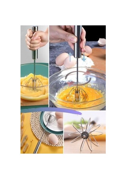 Çelik Basmalı Otomatik Çırpıcı Mikser Çırpma Aleti