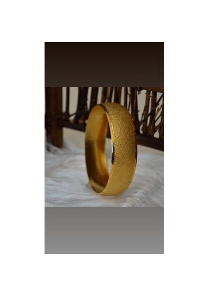 Altın Kaplama Kumlu 15MM Bilezik