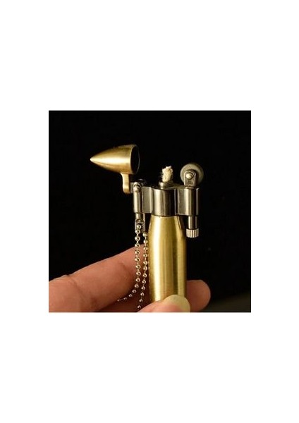 Metal Mermi Çakmak Gold Renk Kurşun Çakmak