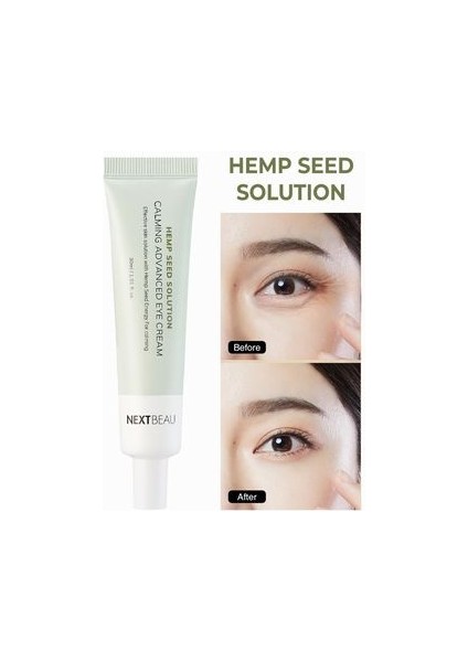 Nextbeau Sakinleştirici Aydınlatıcı Hemp Seed Solution Calming Göz Kremi