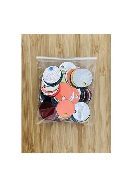 20MM Makrame Akrilik Plastik Kaplama Pul. Renkli 25GR. indirimleri