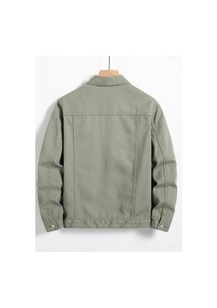 Erkek Yeşil Slim Fit Kot Ceket fiyatları