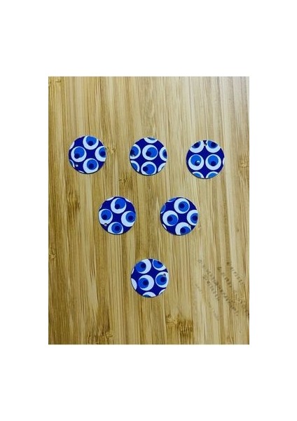 Küçük Delikli Nazar Desenli Pul. 2cm. 25GR. Paket Içi Tahmini ADET:130