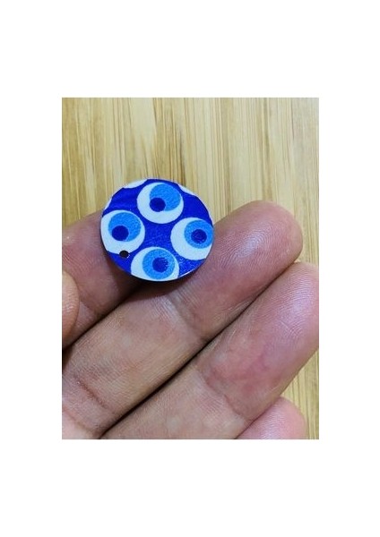 Küçük Delikli Nazar Desenli Pul. 2cm. 25GR. Paket Içi Tahmini ADET:130 fiyatları