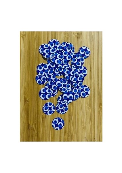 Küçük Delikli Nazar Desenli Pul. 2cm. 25GR. Paket Içi Tahmini ADET:130 modelleri