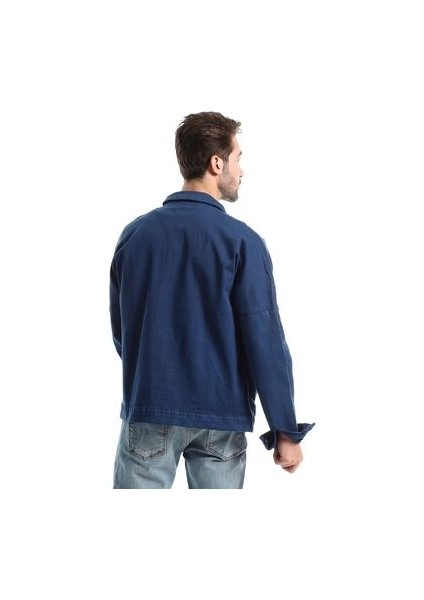 Koyu Lacivert Erkek Slim Fit Denim Kot Ceket fiyatları