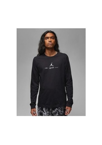 Jordan Dri-Fit Sport Erkek Siyah Basketbol T-Shirt