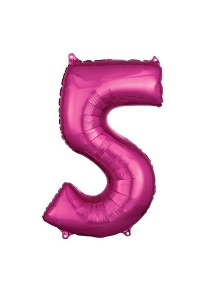 Flamingo Tema Fuşya Rakam Balon Fuşya Pullu Şeffaf Balon Buketi modelleri