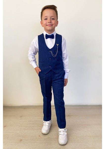 Erkek Çocuk Takım Elbise Panyonlu Yelekli Takım Elbise fiyatları