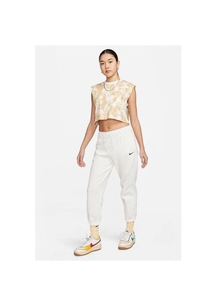 Sportswear Jersey Easy Jogger Kadın Beyaz Eşofman Altı Stilim Spor