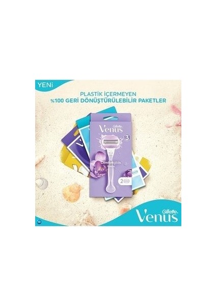 Gillette Venüs Breeze Kadın Tıraş Makinesi 2 Yedek Başlık Makyaj Çantası Hediyeli indirimleri