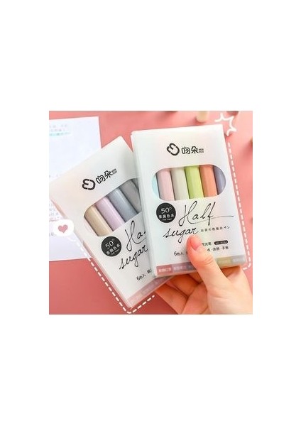 Half Sugar 12 Adet Pastel Fosforlu Kalem Seti