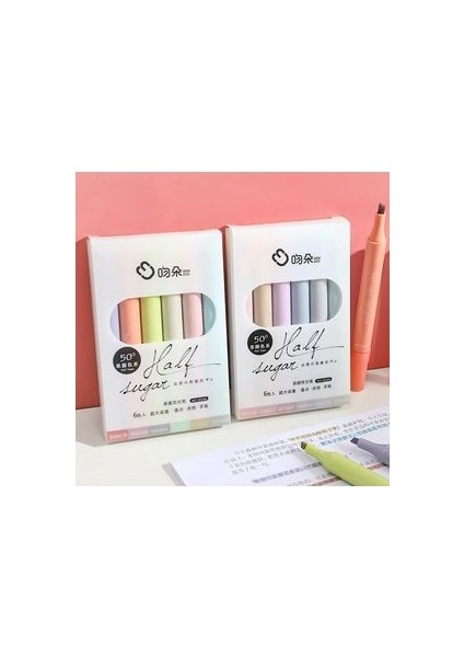 Half Sugar 12 Adet Pastel Fosforlu Kalem Seti