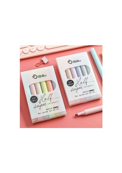 Half Sugar 12 Adet Pastel Fosforlu Kalem Seti