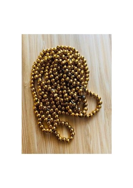 4mm Yuvarlak Inci Boncuk 2 Dizi Metalik Sarı fiyatları