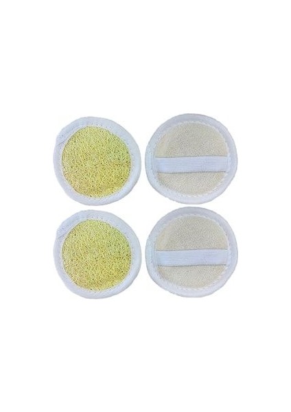 Yüz Lifi Yüz Kesesi Peeling Etkili Doğal Kabak Lifi 2 Adet
