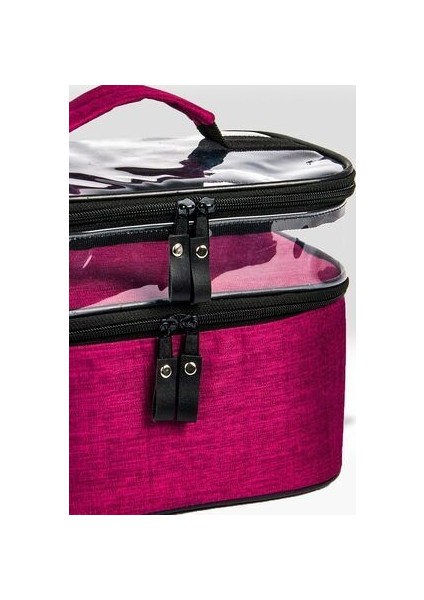 Kadın Makyaj Çantası Iki Geniş Bölmeli Askılı Katlanabilir Bakım Seyahat Organizer Makyaj Çantası fiyatları