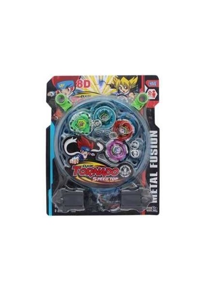 Tornado 4 Lü Metal Beyblade Aranelı Set /