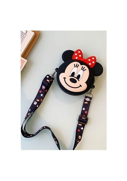 Minnie Mouse Kız Çocuk Silikon Cüzdan Çanta