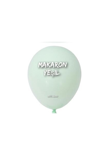Makaron Yeşil Balon 12 Inç 30 cm 10 Adet Makron Soft Balon fiyatları