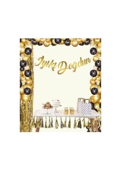 Iyiki Doğdun Banner Gold Kaligrafi Banner El Yazısı Iyi Ki Doğdun Banner Yazı