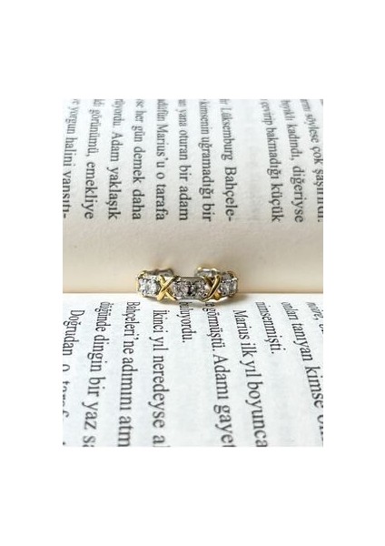 Vera Jewellery Ithal Tiff Xoxo Marka Ayarlanabilir Çelik Yüzük fiyatları