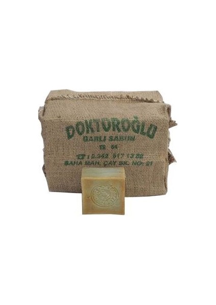 Garlı Sabun 24'lü Telis Torba Zeytinyağlı Defne Sabunu Özel Çuvalda Defne Garlı Sabun