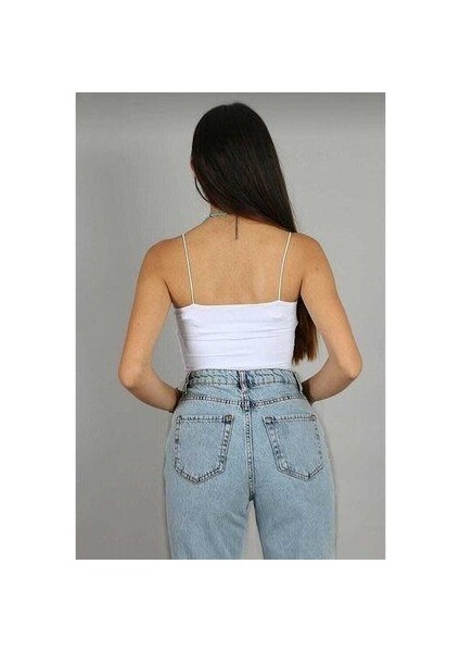 Lovely 90's Kar Yıkama Mavi Süper Yüksek Bel Kadın Salaş Jeans Palazzo fırsatları