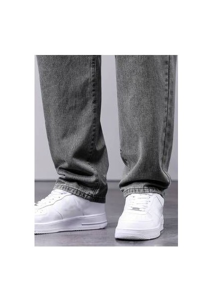 Erkek Gri Jeans Kot Baggy Pantolon fırsatları