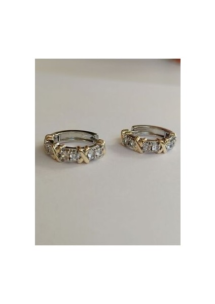 Zirkon Taşlı Tiff Co Model Kararmaz Küpe